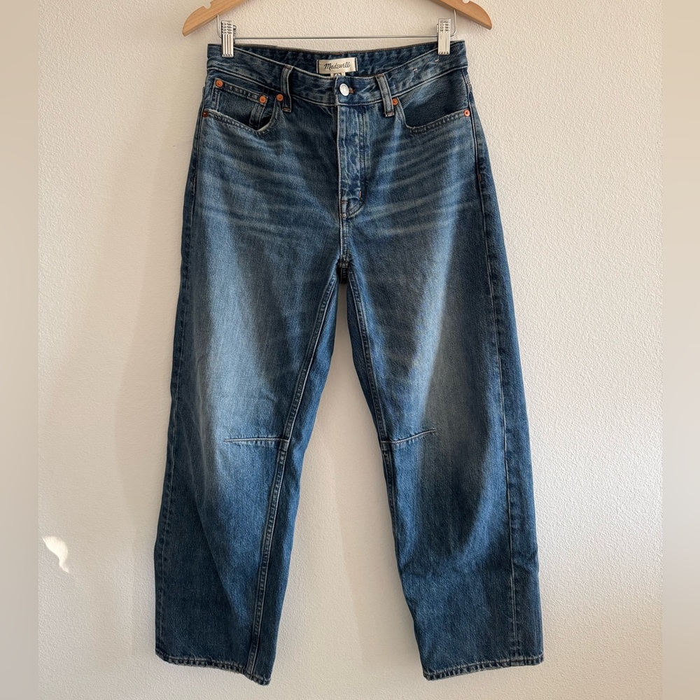 NWOT Madewell The Darted Barrel Leg Jean Size 25